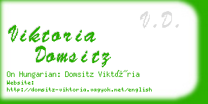 viktoria domsitz business card